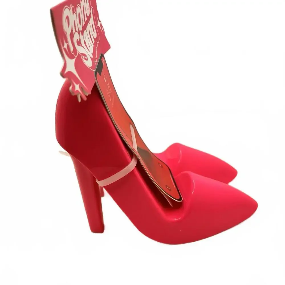 Pink High Heels Women’s Heels Desk Phone Stand Cell Phone Holder